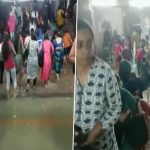 Navi Mumbai: People Wade Through Water After Heavy Rain Causes Waterlogging at Khandeshwar Railway Station (Watch Video)